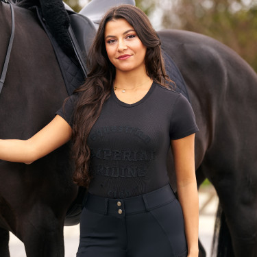 Dames T-shirt met korte mouwen Imperial Riding Tasha Zwart