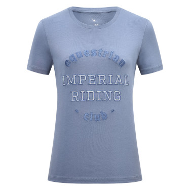Dames T-shirt met korte mouwen Imperial Riding Tasha Bluebell gewassen look Blauw