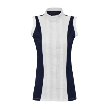 Polo Diamantina dames mouwloos Flags & Cup Marineblauw