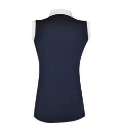 Polo Diamantina dames mouwloos Flags & Cup Marineblauw
