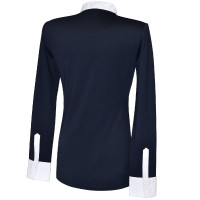 Polo Diamantina dames lange mouwen Flags & Cup Marineblauw