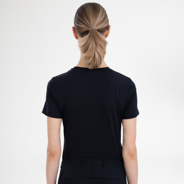 Dames T-shirt met korte mouwen Euro-Star Amelia Zwart