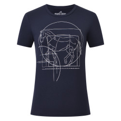 Dames T‑shirt met korte mouwen Euro-Star Mira Marine Marineblauw
