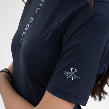 HV Polo Nellie dames T-shirt met korte mouwen Marine Marineblauw