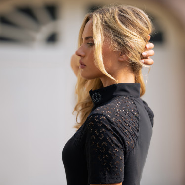 Dames T-shirt met korte mouwen Imperial Riding Breeze Zwart