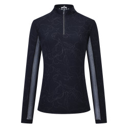 Dames longsleeve-top Euro-Star Joline Zwart