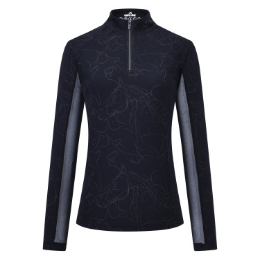 Dames longsleeve-top Euro-Star Joline Zwart