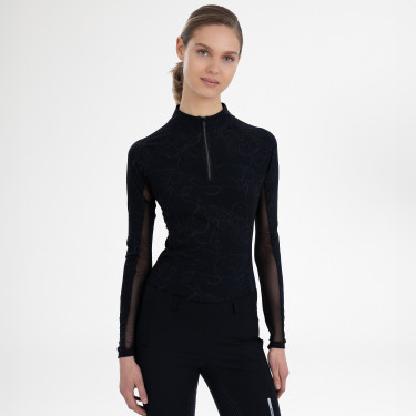 Dames longsleeve-top Euro-Star Joline Zwart