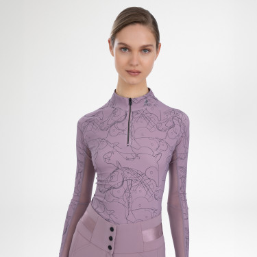 Dames longsleeve-top Euro-Star Joline Vlierbes Bruin