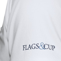 Herenpolo Urbano lange mouwen Flags & Cup Marineblauw