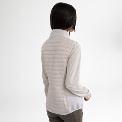 Technische mouwloze damesbodywarmer HV Polo Maxine Set Wit