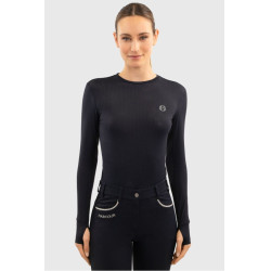 Dames T-shirt met lange mouwen Harcour Bluvea Marine Marineblauw