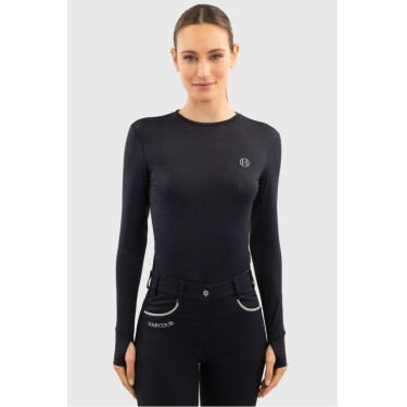 Dames T-shirt met lange mouwen Harcour Bluvea Marine Marineblauw