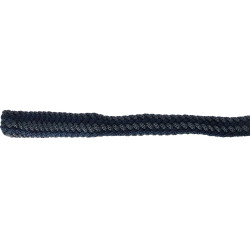 Longeerlijn Bucas Show-Line comfort met paniekhaak Marine / grijs Blauw