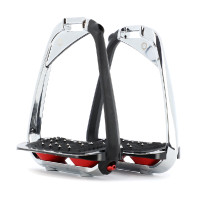 Flex-On stijgbeugels Iron-S chroom IUG zwart Zwart / zwart