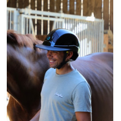 Mips Flex-on Armet helm zwart vizier Unisex Star zwarte kinriem