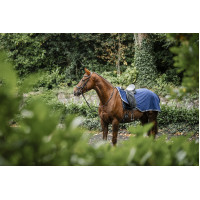 Waterdichte fleece paardendeken Horseware Rambo Marine / beige / blauw Waterdichte fleece paardendeken Horseware Rambo Marine / beige / blauw
