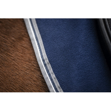 Waterdichte fleece paardendeken Horseware Rambo Marine / onweer / zilvergrijs Marineblauw
