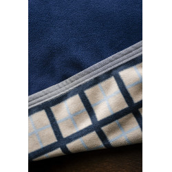 Waterdichte fleece paardendeken Horseware Rambo Marine / onweer / zilvergrijs Marineblauw