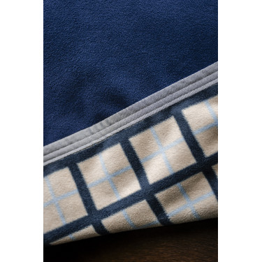 Waterdichte fleece paardendeken Horseware Rambo Marine / onweer / zilvergrijs Marineblauw