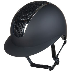 Glamour Shield Helm HKM Zwart / zilverkleurig