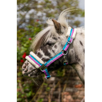 Halster Funny Horses HKM Donkerblauw, blauw, donkerroze Multicolor