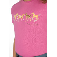 Kinder T-shirt Pony Club HKM Wit Kinder T-shirt Pony Club HKM Wit