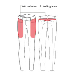 Verwarmde broek Keep Warm Style 1/1 in silic. HKM Grijs