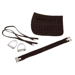 Sattelset Haflinger 17,5" Bruin