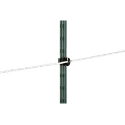 Ringisolator clip T-Post AKO per 25 Zwart