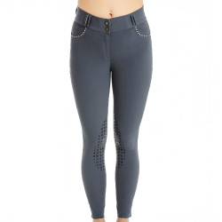Horseware Newmarket broek middelhoge taille kniegreep Indigopaarse orchidee Violet