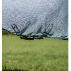 Amigo® Bug Rug Plus anti-vliegen deken voor pony Gemêleerd blauw / blauw / zilver