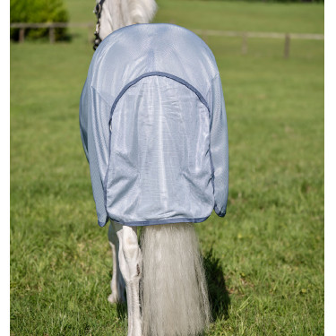 Amigo® Bug Rug Plus anti-vliegen deken voor pony Gemêleerd blauw / blauw / zilver