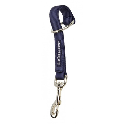 Sangle avec mousqueston LeMieux Hook & Loop Bleu marine
