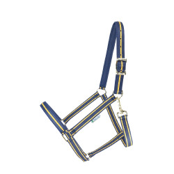 Halster Bucas Dublin Marine / goud Blauw