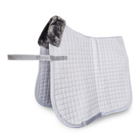 Zadeldek Bucas Show-Line Dressuur Wit / wit Zadeldek Bucas Show-Line Dressuur Wit / wit
