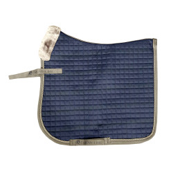 Zadeldek Bucas Show-Line Dressuur Marine / grijs Blauw