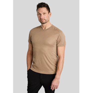 T-shirt mesh Montar MoLui heren Latté Bruin