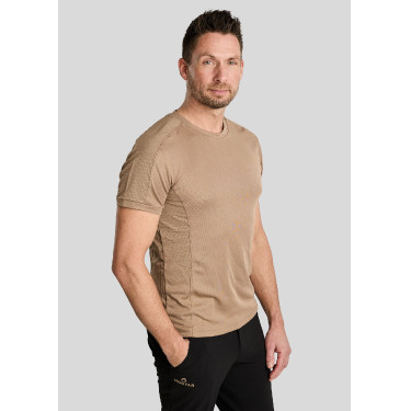 T-shirt mesh Montar MoLui heren Latté Bruin