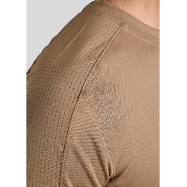 T-shirt mesh Montar MoLui heren Latté Bruin