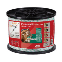 Premium Ultra AKO afrasteringskoordje Wit / groen