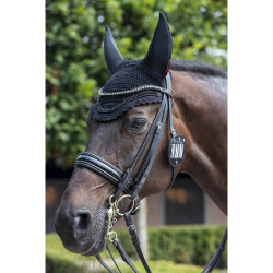 Rond nummerhouder LeMieux voor hoofdstel Zwart strass Rond nummerhouder LeMieux voor hoofdstel Zwart strass