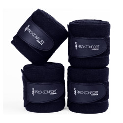 Set van 4 rustbandages ProConfort Pim Marine Marineblauw Set van 4 rustbandages ProConfort Pim Marine Marineblauw