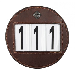 Rond nummerhouder LeMieux voor hoofdstel Bruin