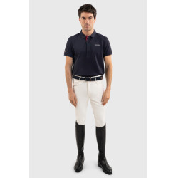 Harcour Fuego poloshirt met korte mouwen heren Frankrijk Marine Marineblauw