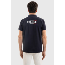Harcour Fuego poloshirt met korte mouwen heren Frankrijk Marine Marineblauw