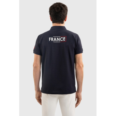 Harcour Fuego poloshirt met korte mouwen heren Frankrijk Marine Marineblauw