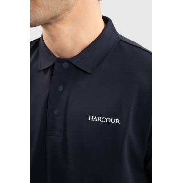Harcour Fuego poloshirt met korte mouwen heren Frankrijk Marine Marineblauw