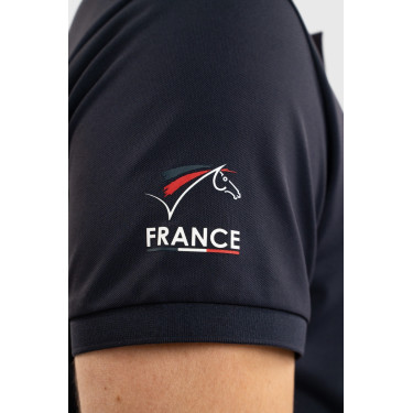 Harcour Fuego poloshirt met korte mouwen heren Frankrijk Marine Marineblauw