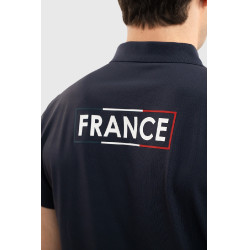 Harcour Fuego poloshirt met korte mouwen heren Frankrijk Marine Marineblauw